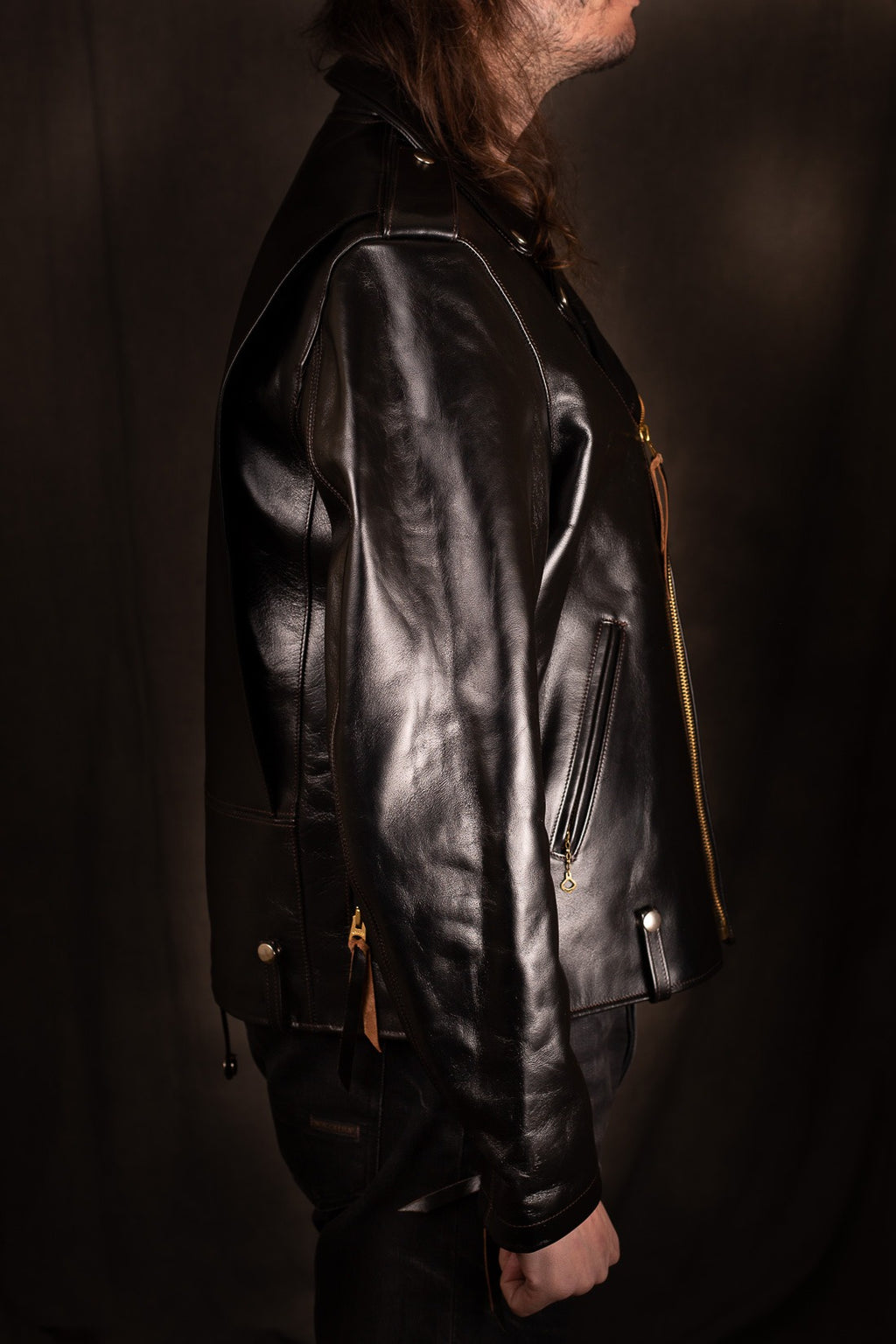 Double Helix The Innovator Horsehide Jacket Black