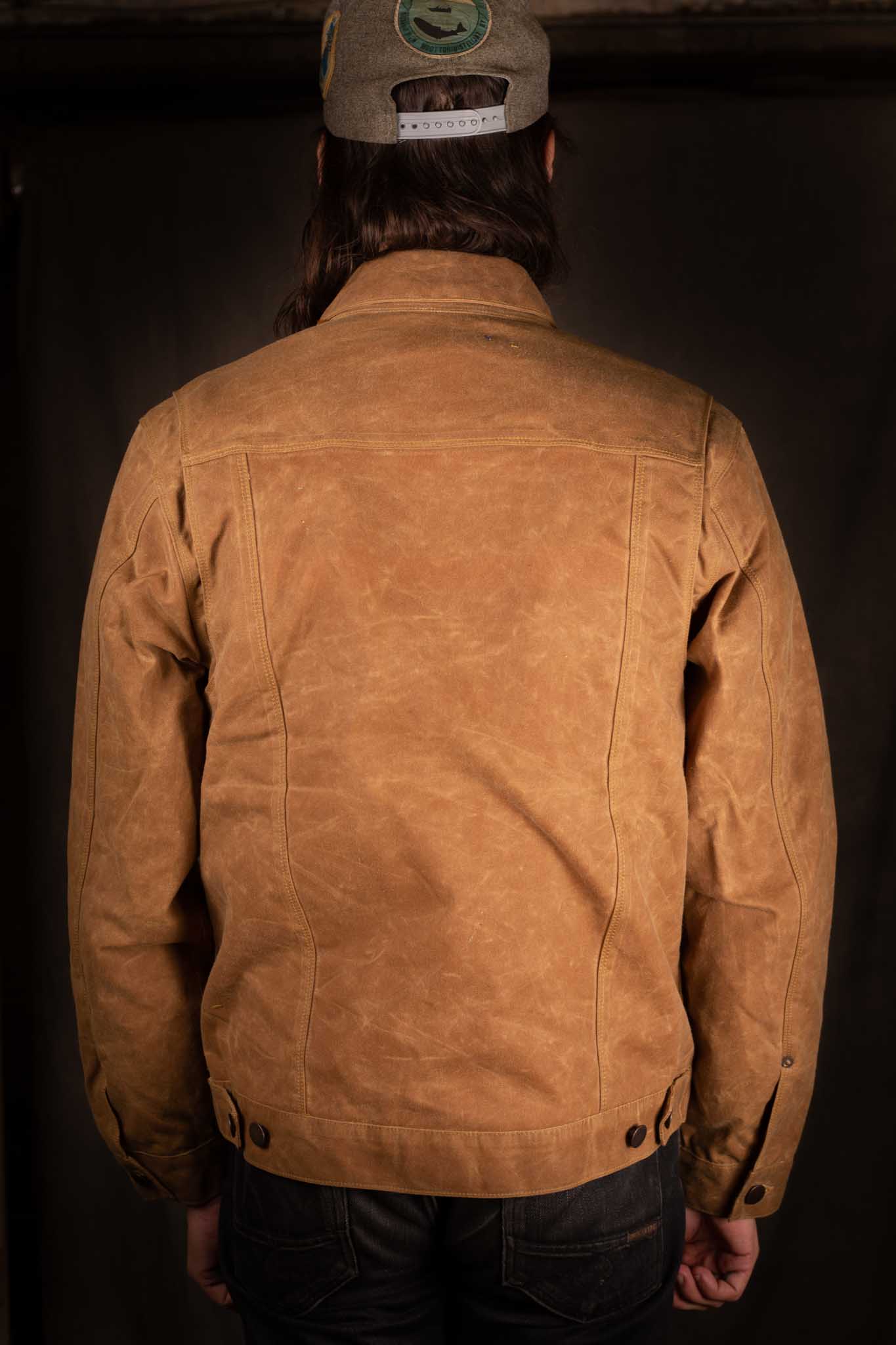 Freenote Cloth Riders Jacket Waxed Canvas Rust / Brown Lining