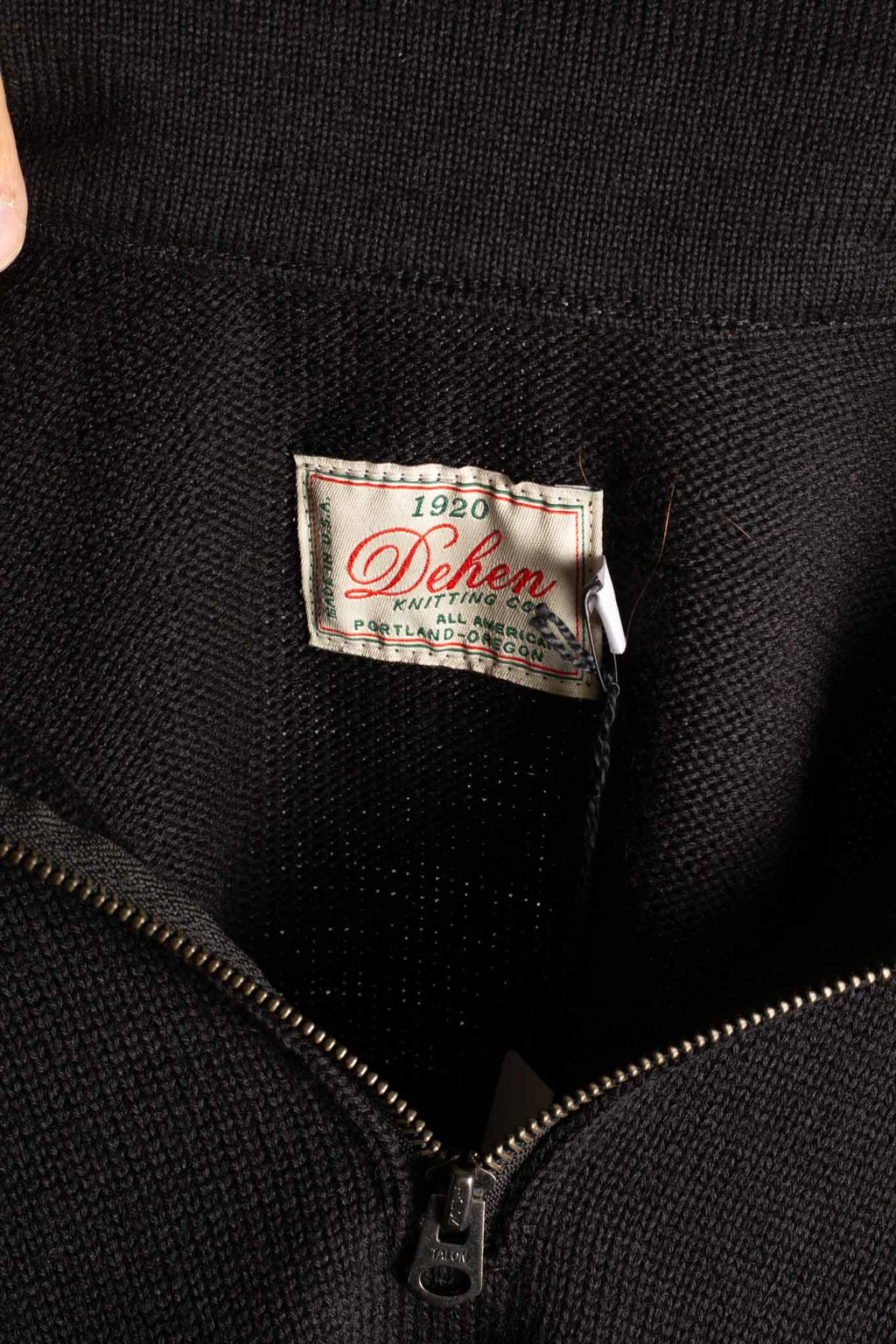 Dehen Motorcycle Sweater - Black / Off White