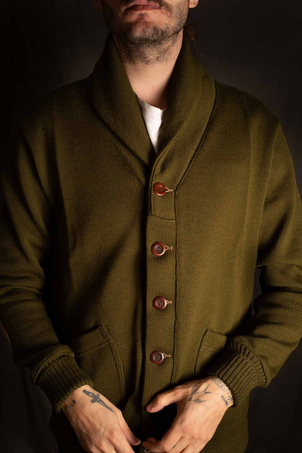 Dehen Shawl Sweater Coat 2.0 - Loden