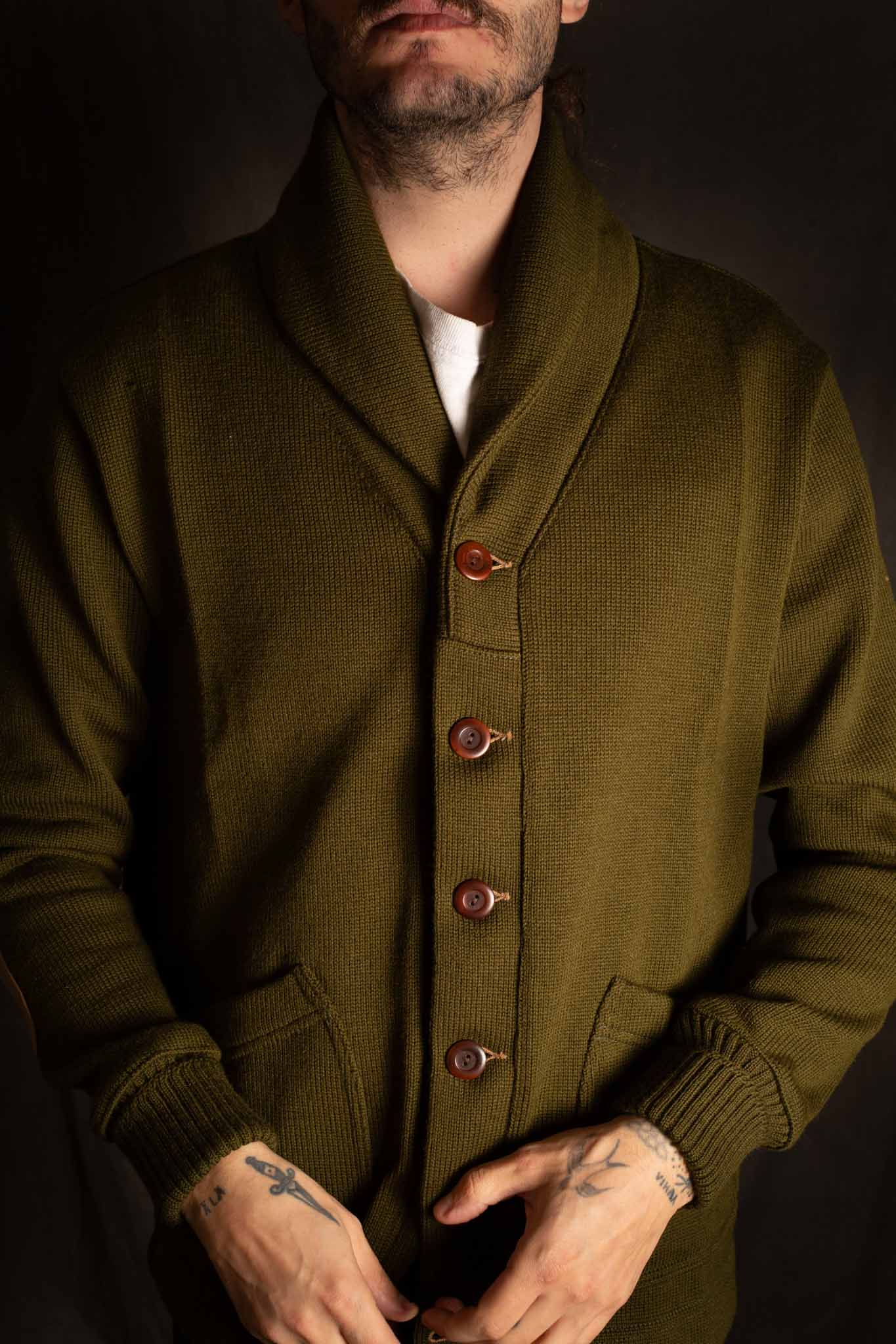 Dehen Shawl Sweater Coat 2.0 - Loden