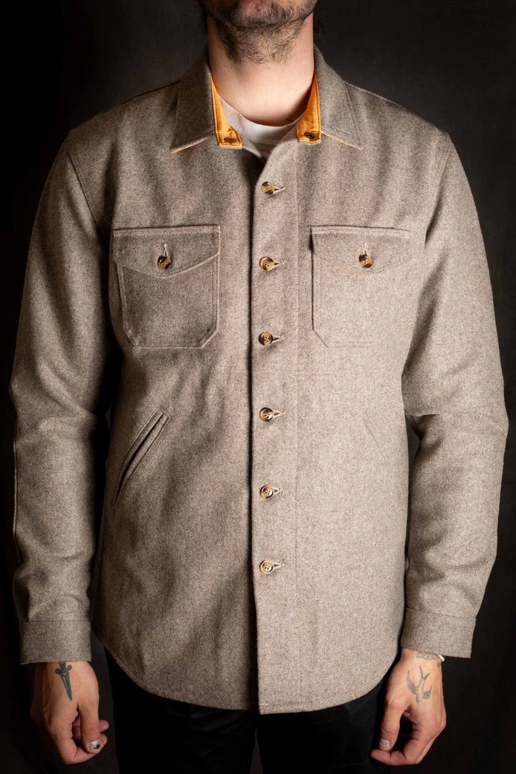 Dehen Crissman Overshirt - Oatmeal