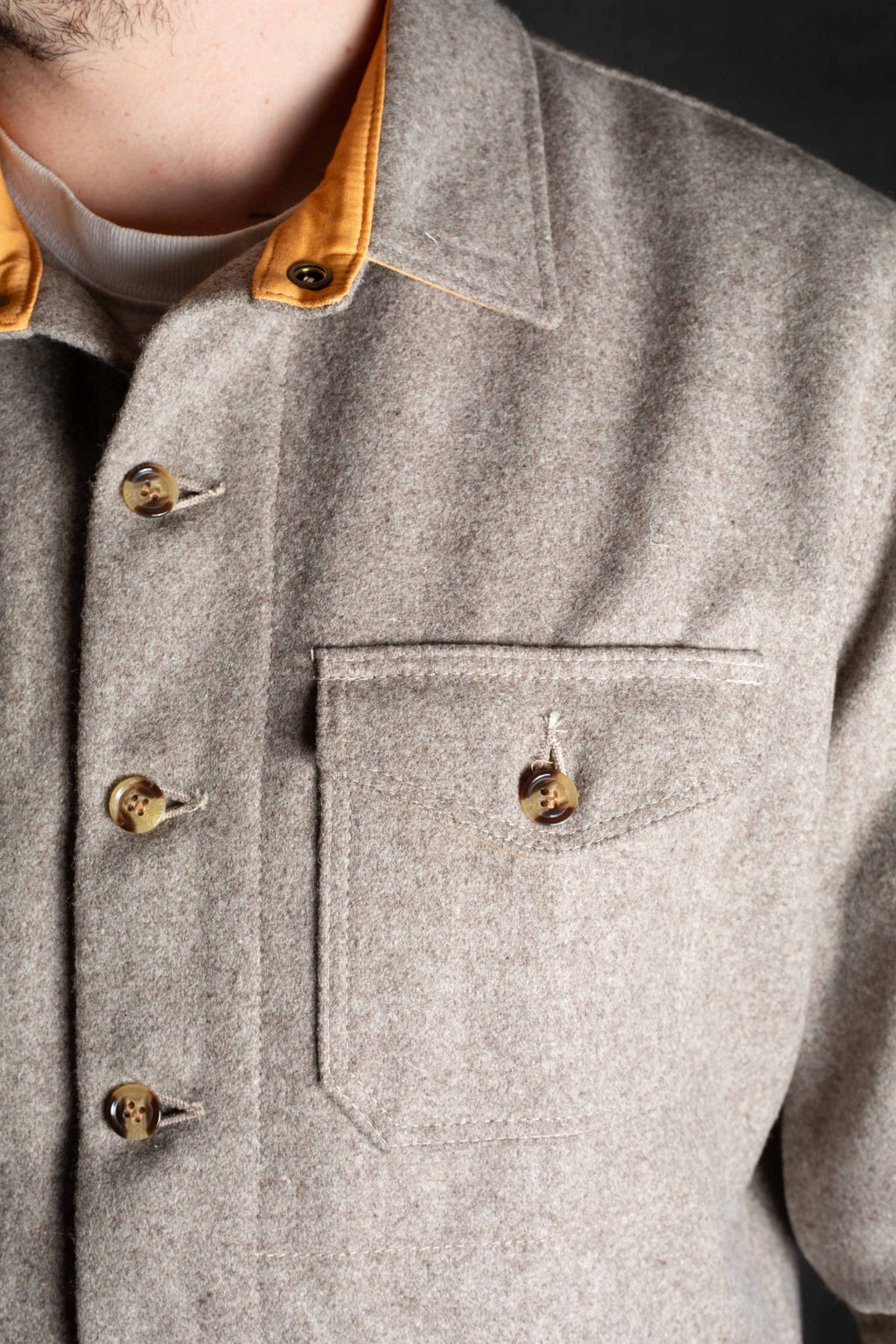 Dehen Crissman Overshirt - Oatmeal
