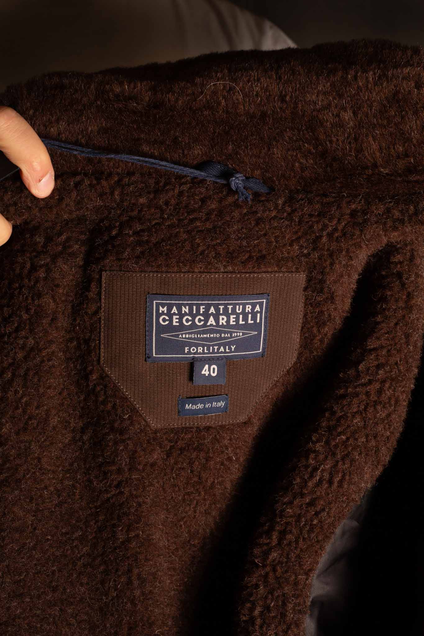 MANIFATTURA CECCARELLI - DECK JACKET WAXED CANVAS 7061-WX NAVY