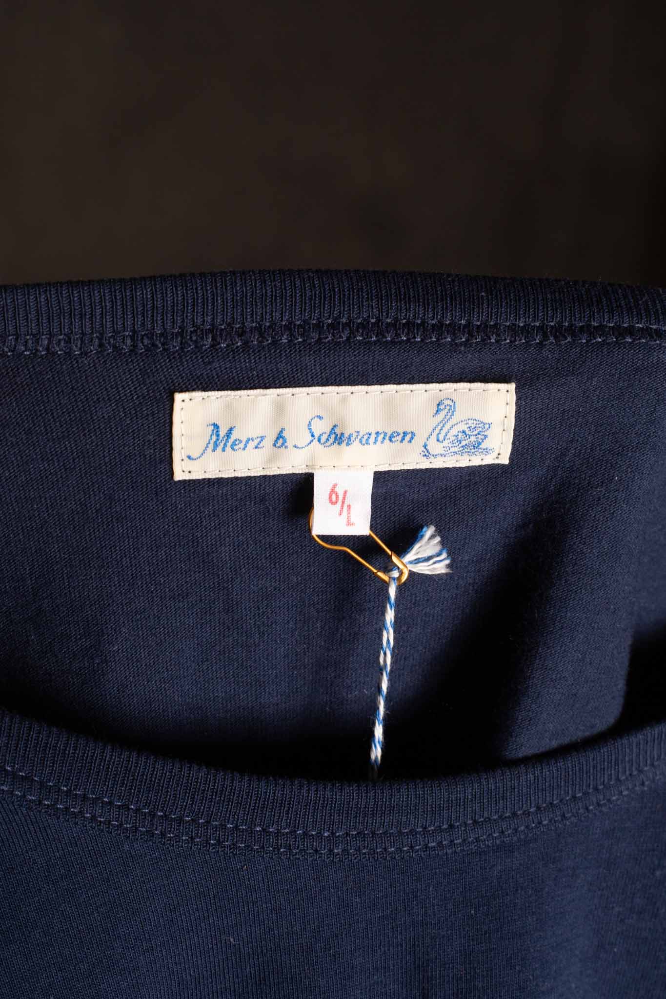 Merz b. Schwanen 1950S MEN’S LOOPWHEELED T-SHIRT, 5,5OZ, CLASSIC FIT - INK BLUE