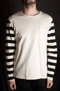 Freenote Cloth - shifter l/s tee natural combo