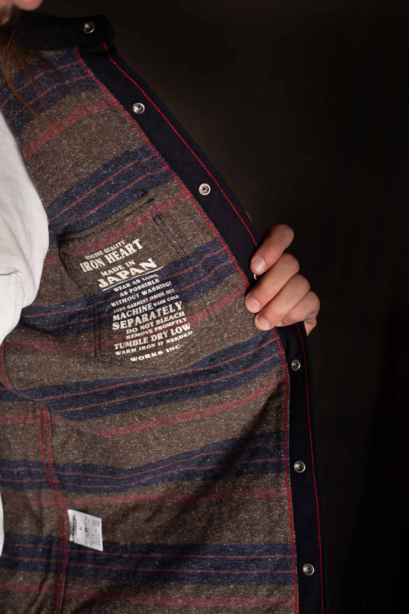 Iron Heart IHSH-368-IND 14oz Double Cloth Western Shirt - Indigo