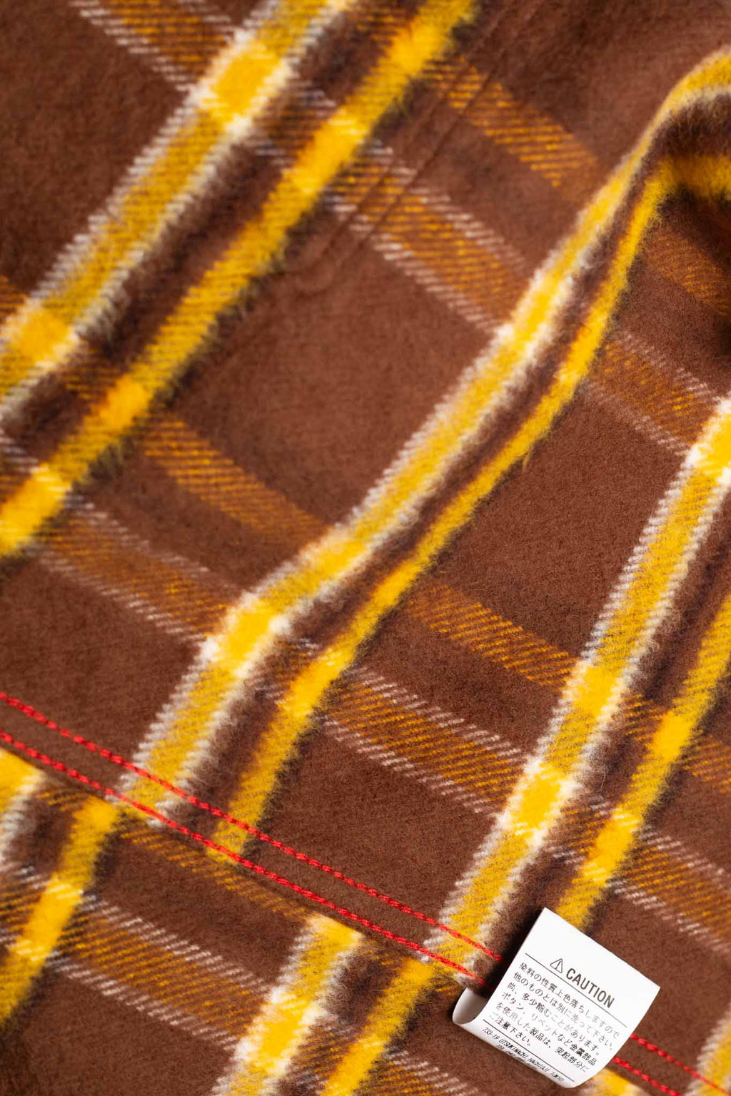 Iron Heart IHSH-378-BRN - Ultra Heavy Flannel Crazy Check Work Shirt - Brown