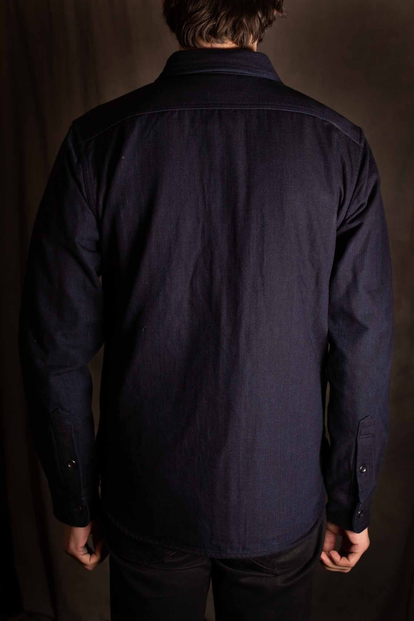 Iron Heart IHSH-374-IND - 14oz Double Cloth Work Shirt - Indigo