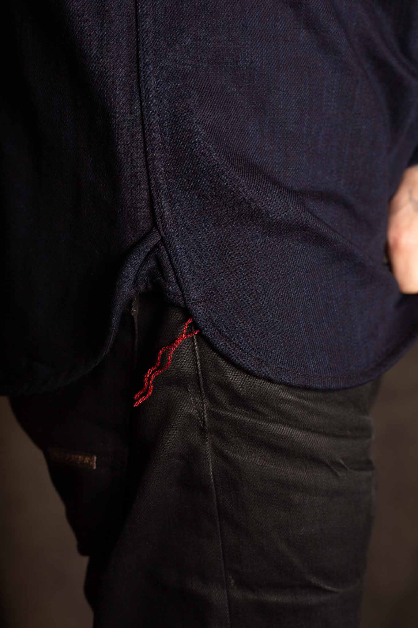 Iron Heart IHSH-374-IND - 14oz Double Cloth Work Shirt - Indigo