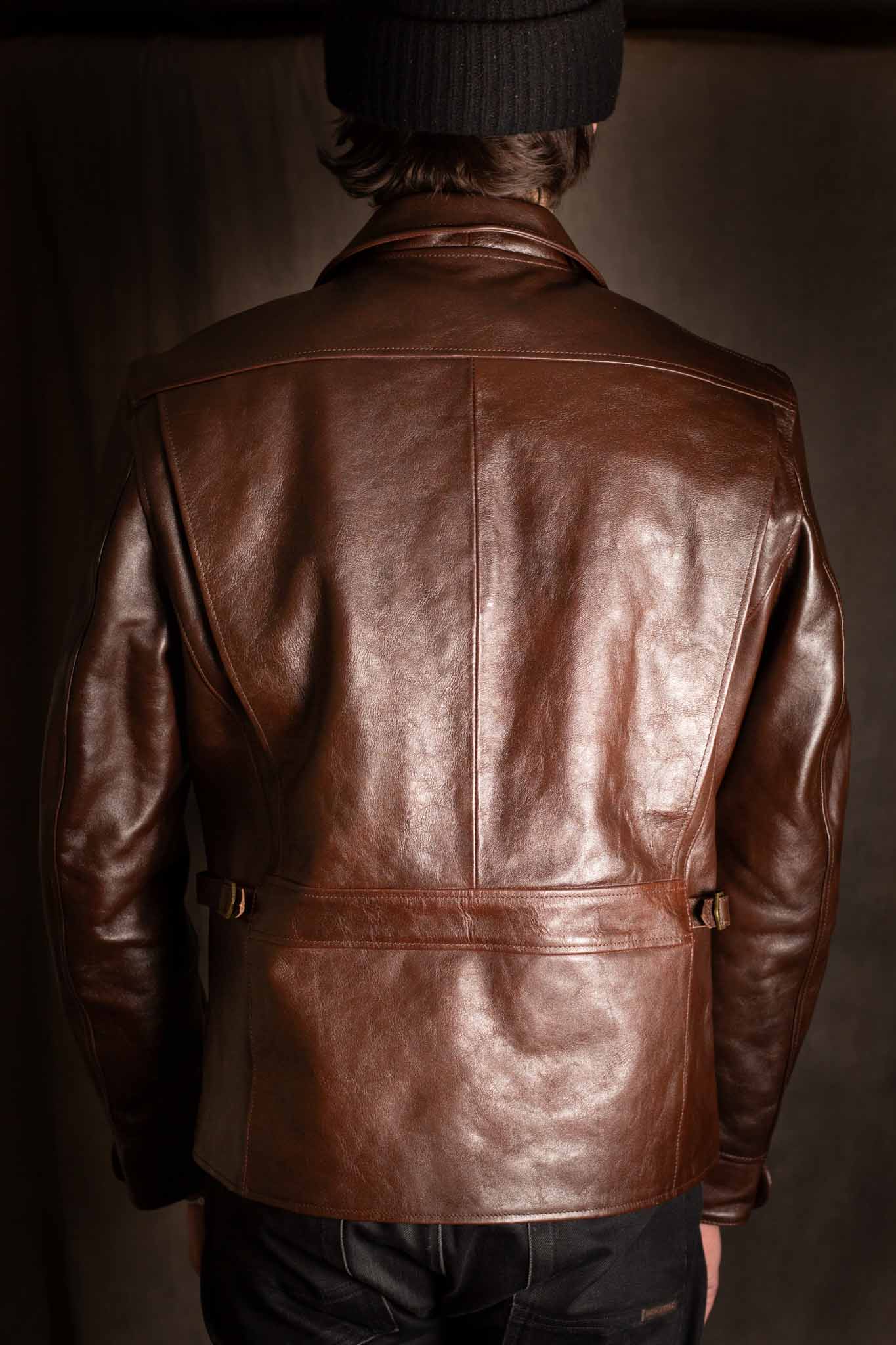 Double Helix The Rider Unus Horsehide Jacket - Dark Brown