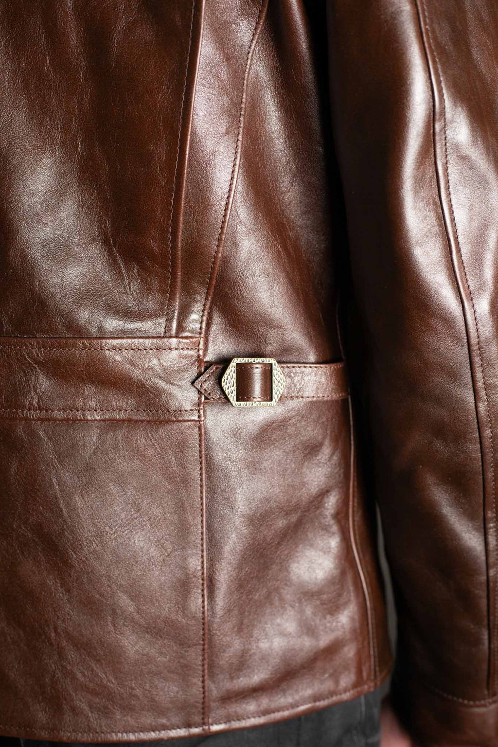 Double Helix The Rider Unus Horsehide Jacket - Dark Brown