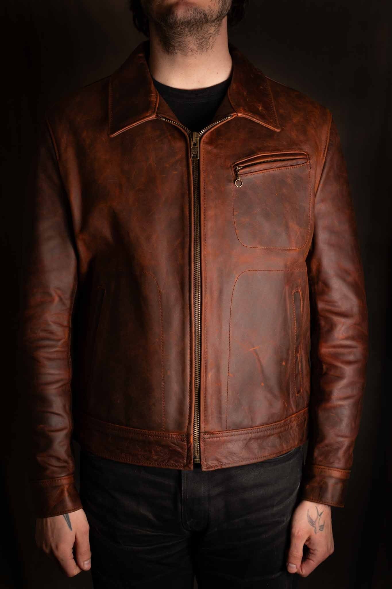 Schott 528 Unlined Cowhide Trucker Jacket