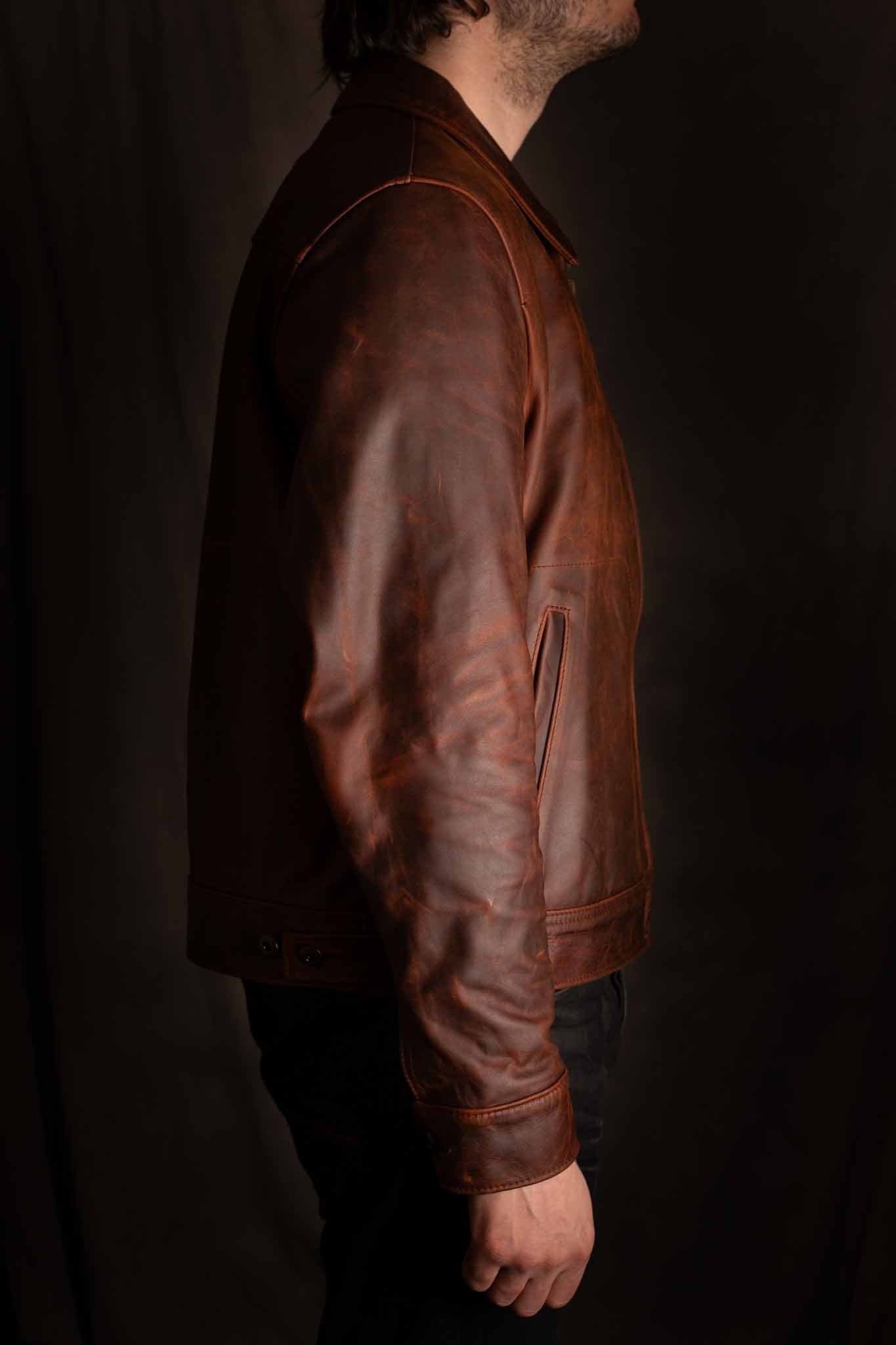 Schott 528 Unlined Cowhide Trucker Jacket
