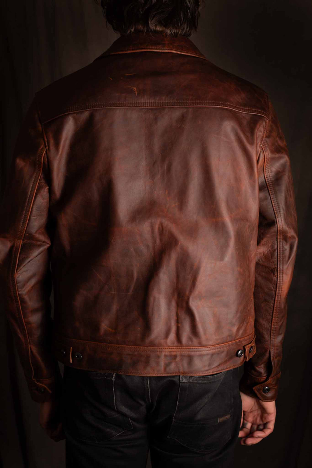 Schott 528 Unlined Cowhide Trucker Jacket