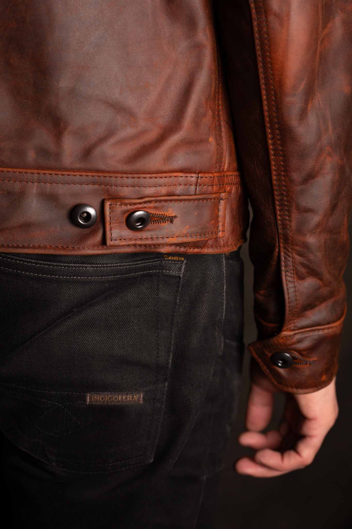 Schott 528 Unlined Cowhide Trucker Jacket