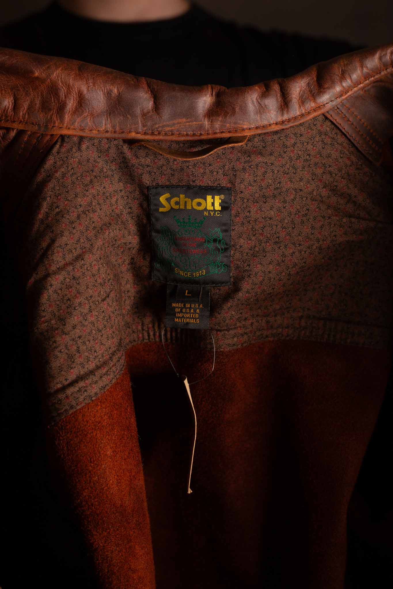 Schott 528 Unlined Cowhide Trucker Jacket