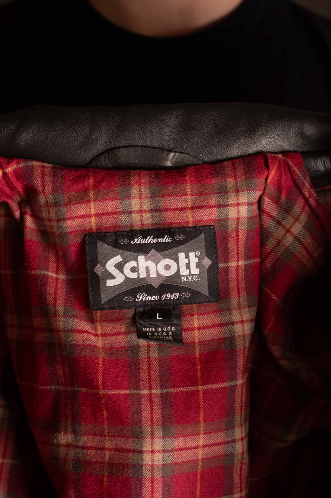 Schott 626 Perfecto Lightweight Fitted Cowhide Motorcycle Jacket