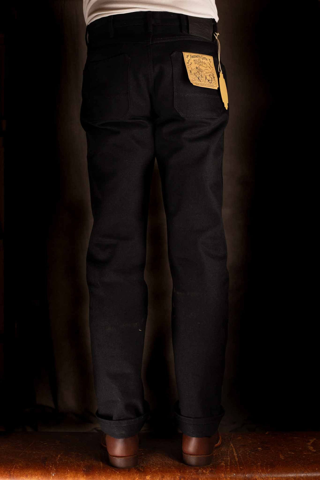 Freenote Cloth - wilkes western 17 ounce black denim