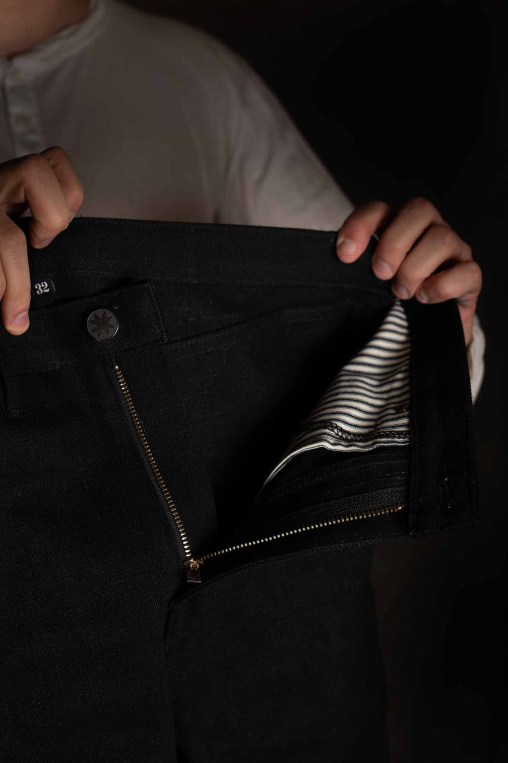 Freenote Cloth - wilkes western 17 ounce black denim