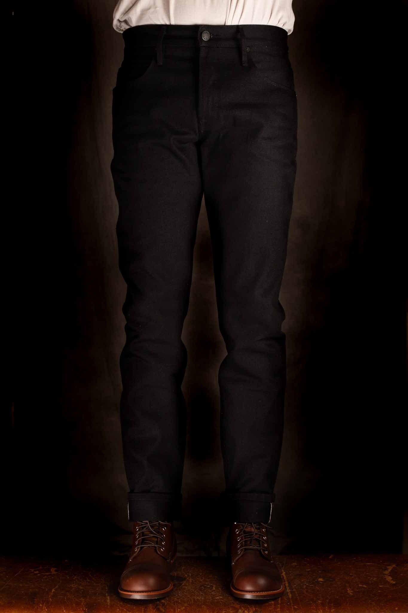 Freenote Cloth - avila slim taper 17 ounce black denim