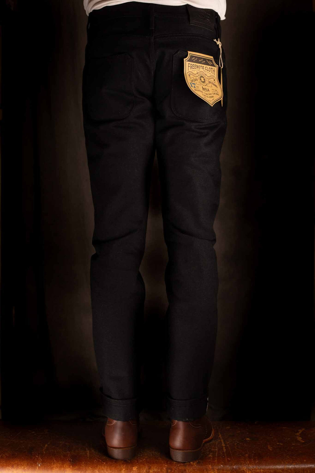 Freenote Cloth - avila slim taper 17 ounce black denim