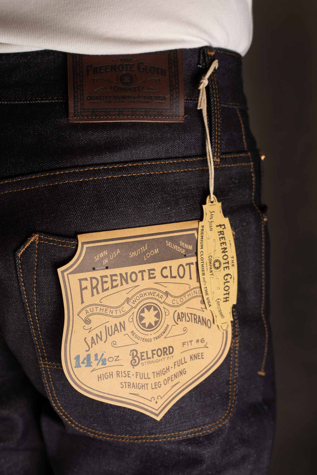 Freenote Cloth - belford straight 14.50 ounce kaihara denim