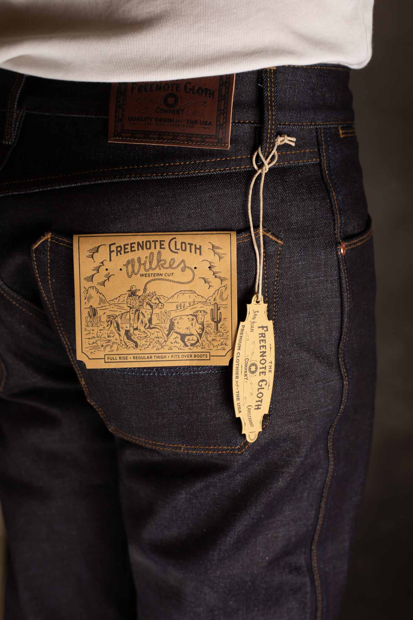 Freenote Cloth - wilkes western 14.50 ounce kaihara denim