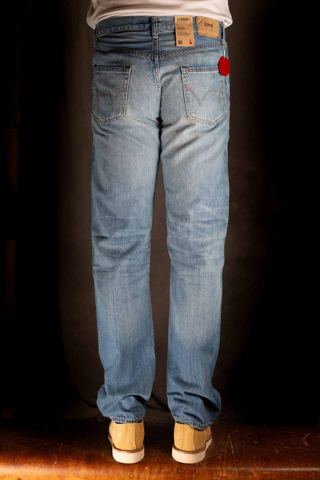 Edwin Made in Japan, LOOSE STRAIGHT - LIGHTWEIGHT 10.5oz KAIHARA RED SELVAGE  - Light used -  I033518-015J