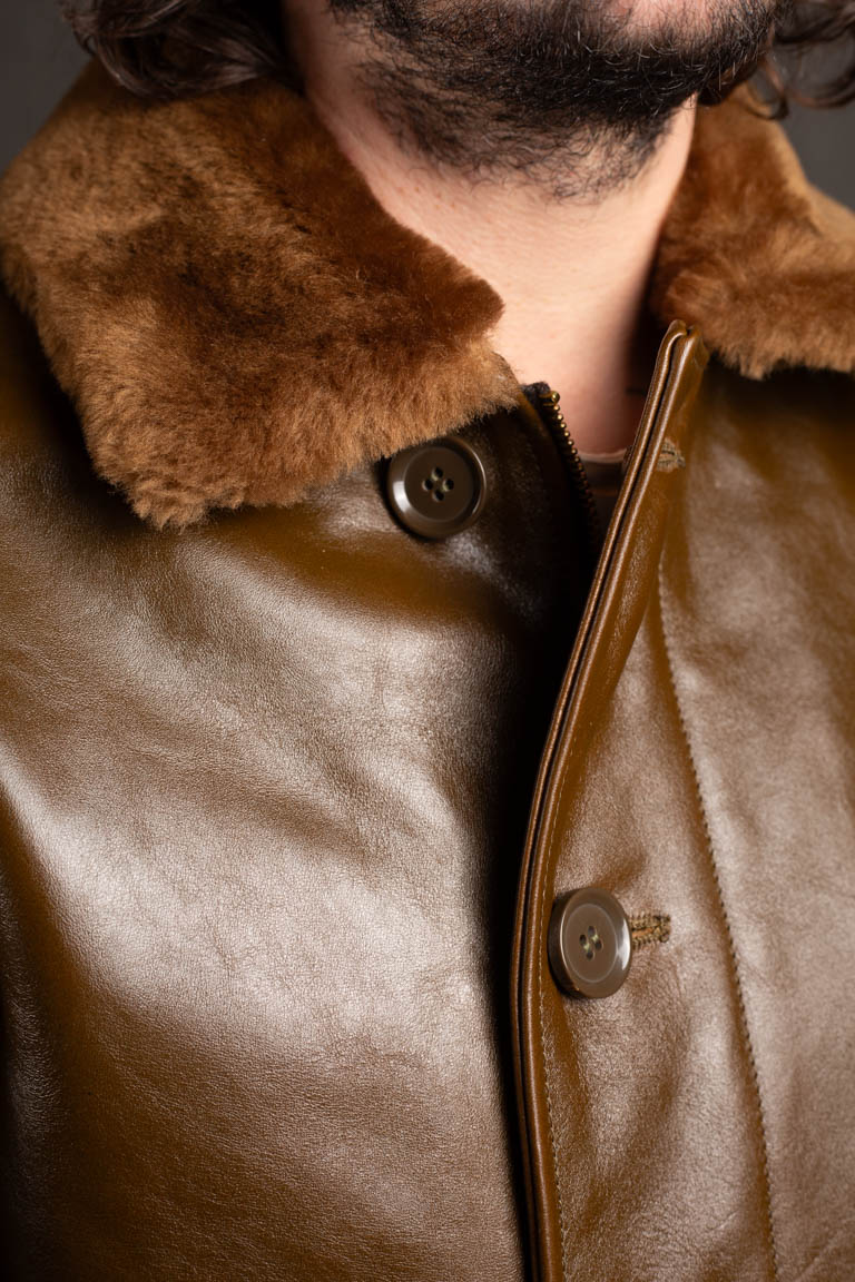 Double Helix TYPE N-1 DECK JACKET Horsehide - OLIVE