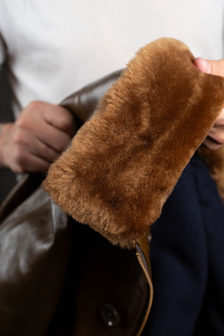 Double Helix TYPE N-1 DECK JACKET Horsehide - OLIVE