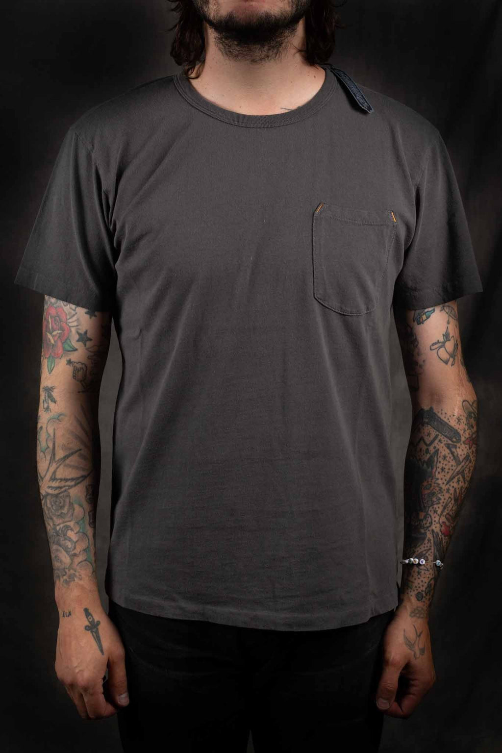 Freenote Cloth 9oz Ounce Pocket T-Shirt Midnight