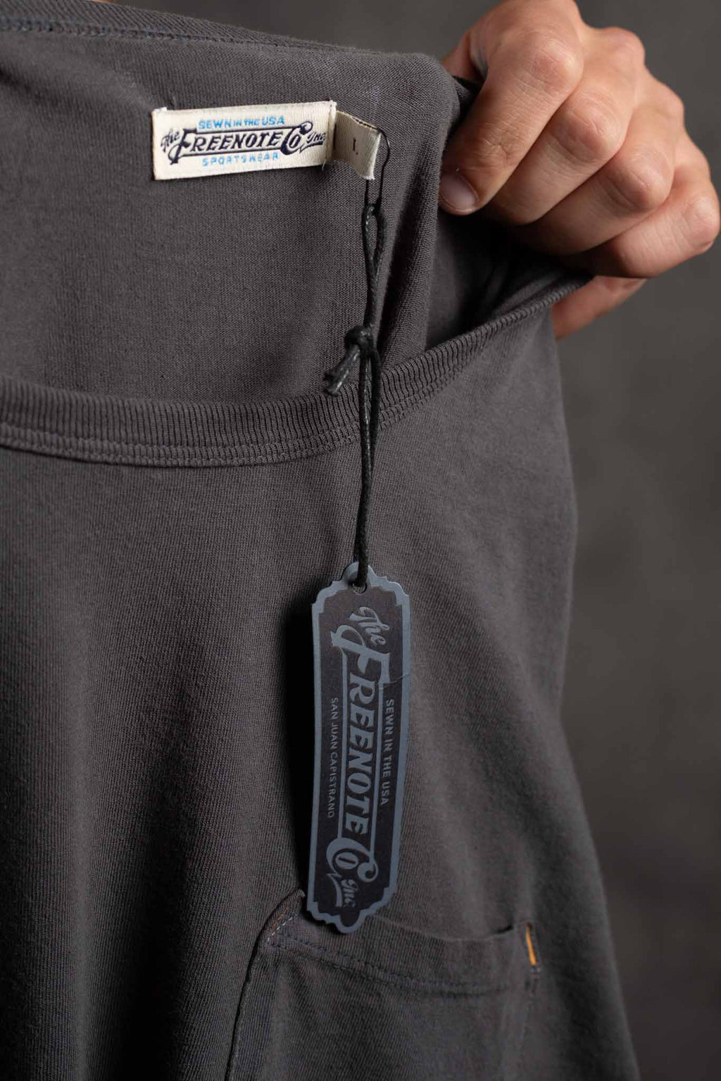 Freenote Cloth 9oz Ounce Pocket T-Shirt Midnight