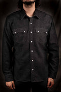 Freenote Cloth Modern western black nep denim
