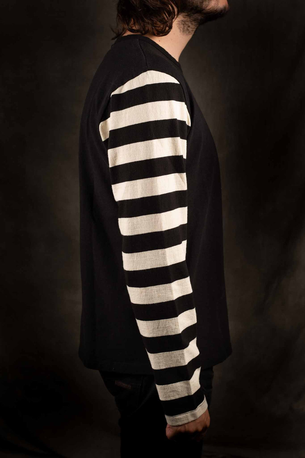 Freenote Cloth - Shifter L/S Tee Black Combo