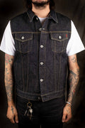Iron Heart IH-526SV - 21oz Selvedge Denim Modified Type III Vest - Indigo