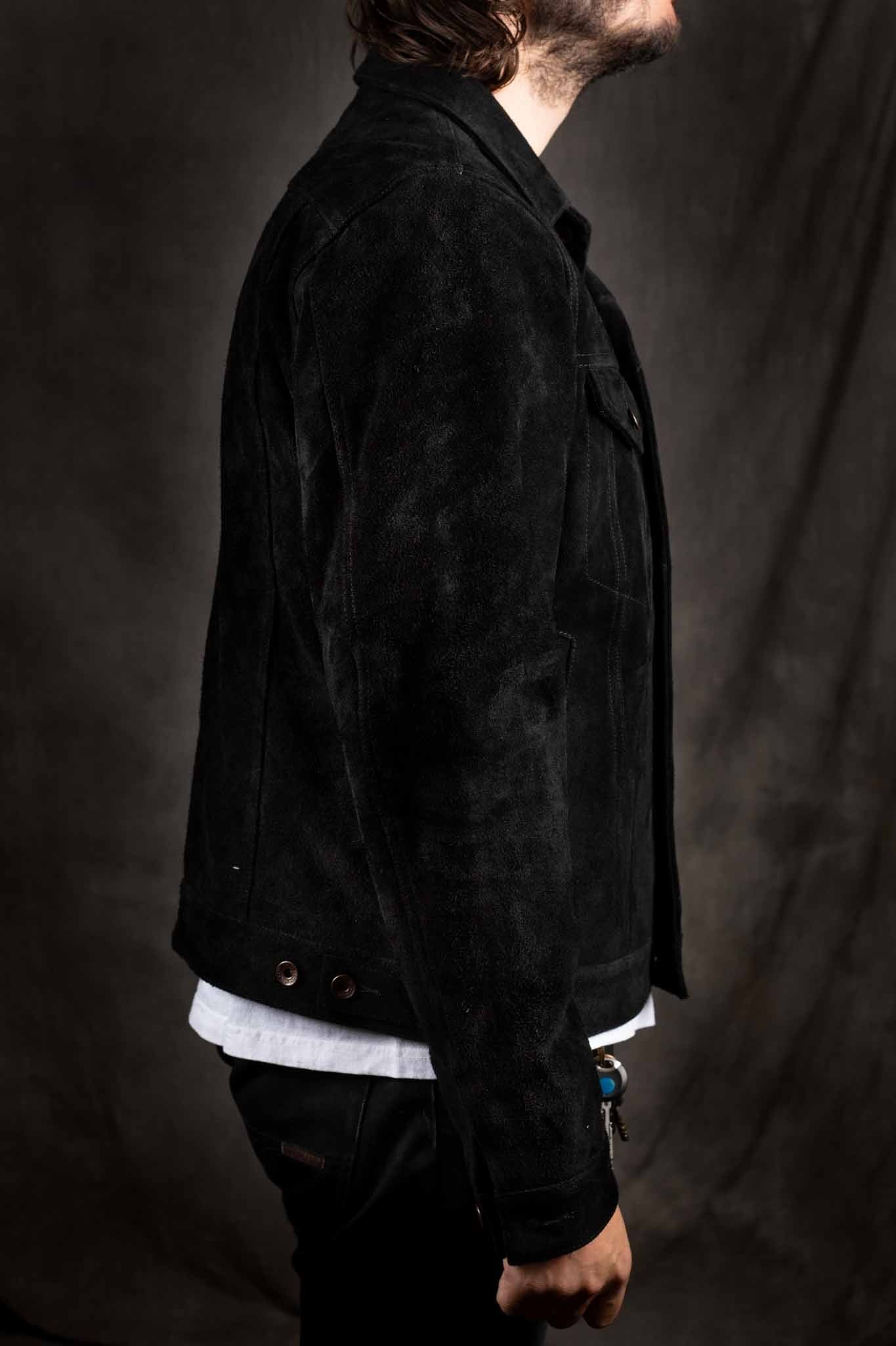 IRON HEART IHJ-49-BLK - Split Steer Modified Type III Jacket - Black