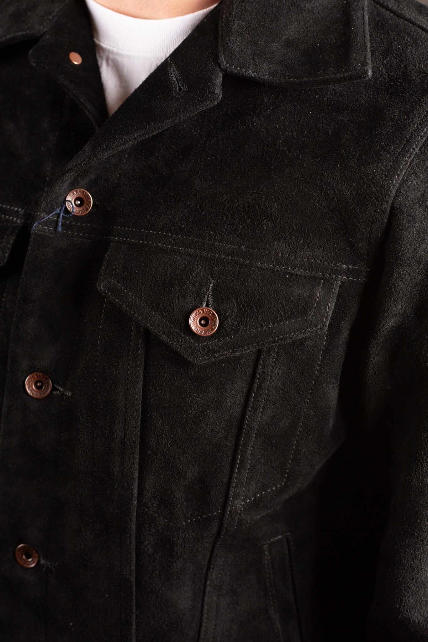 IRON HEART IHJ-49-BLK - Split Steer Modified Type III Jacket - Black