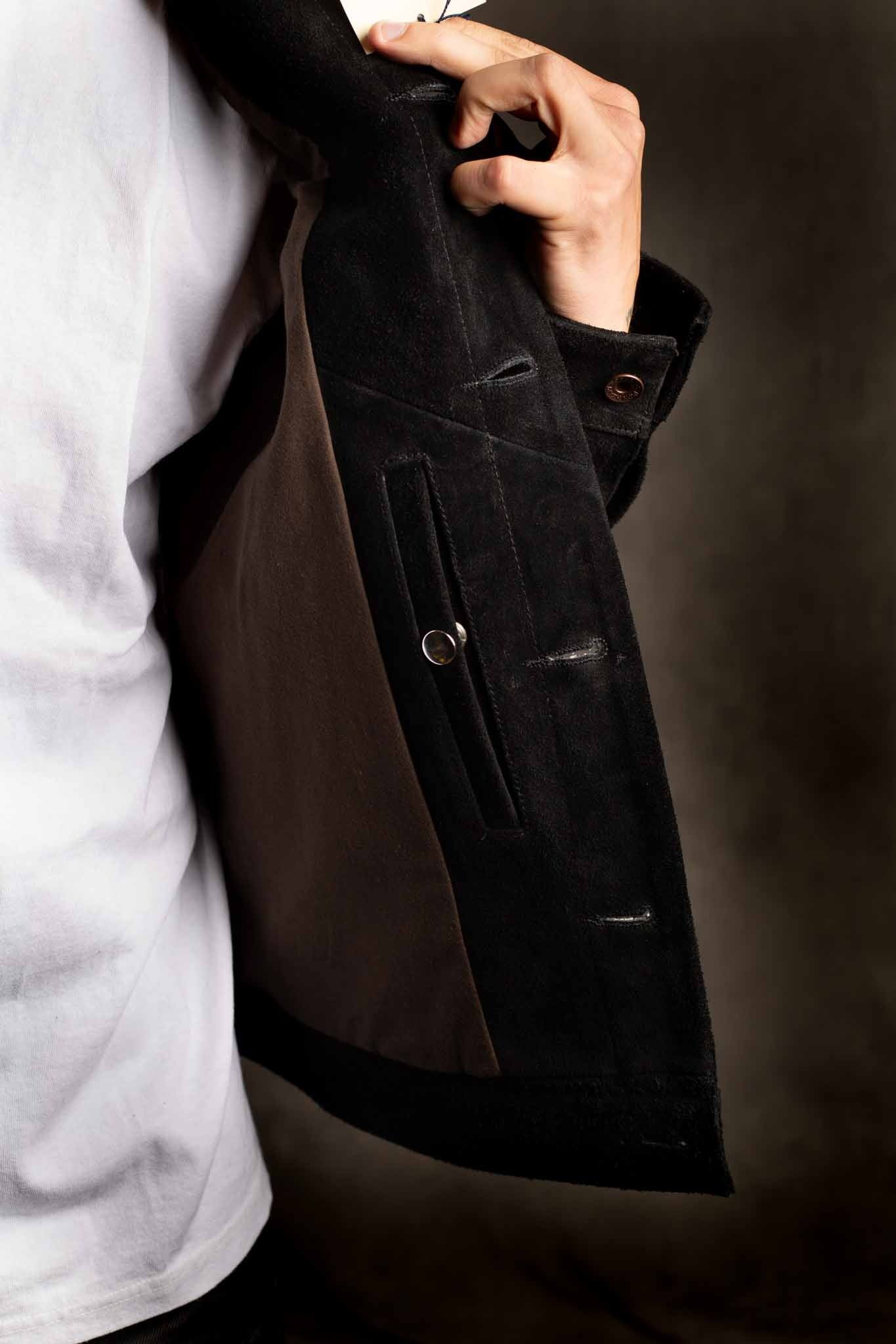 IRON HEART IHJ-49-BLK - Split Steer Modified Type III Jacket - Black