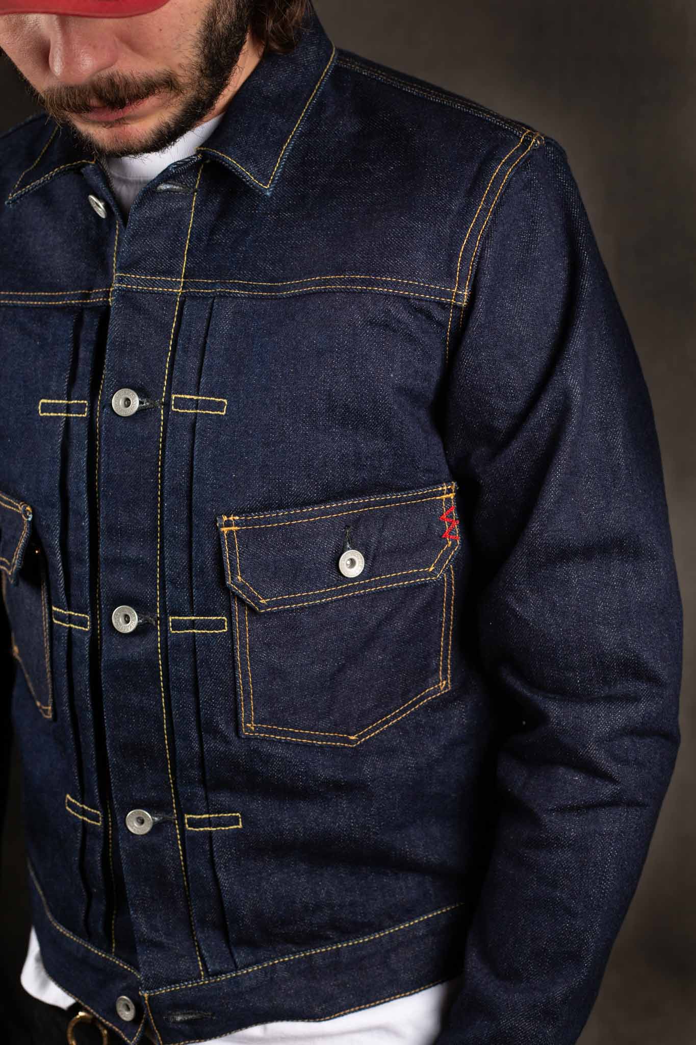 Iron Heart IHJ-139-IND 19oz Selvedge Denim Type II Jacket - Indigo