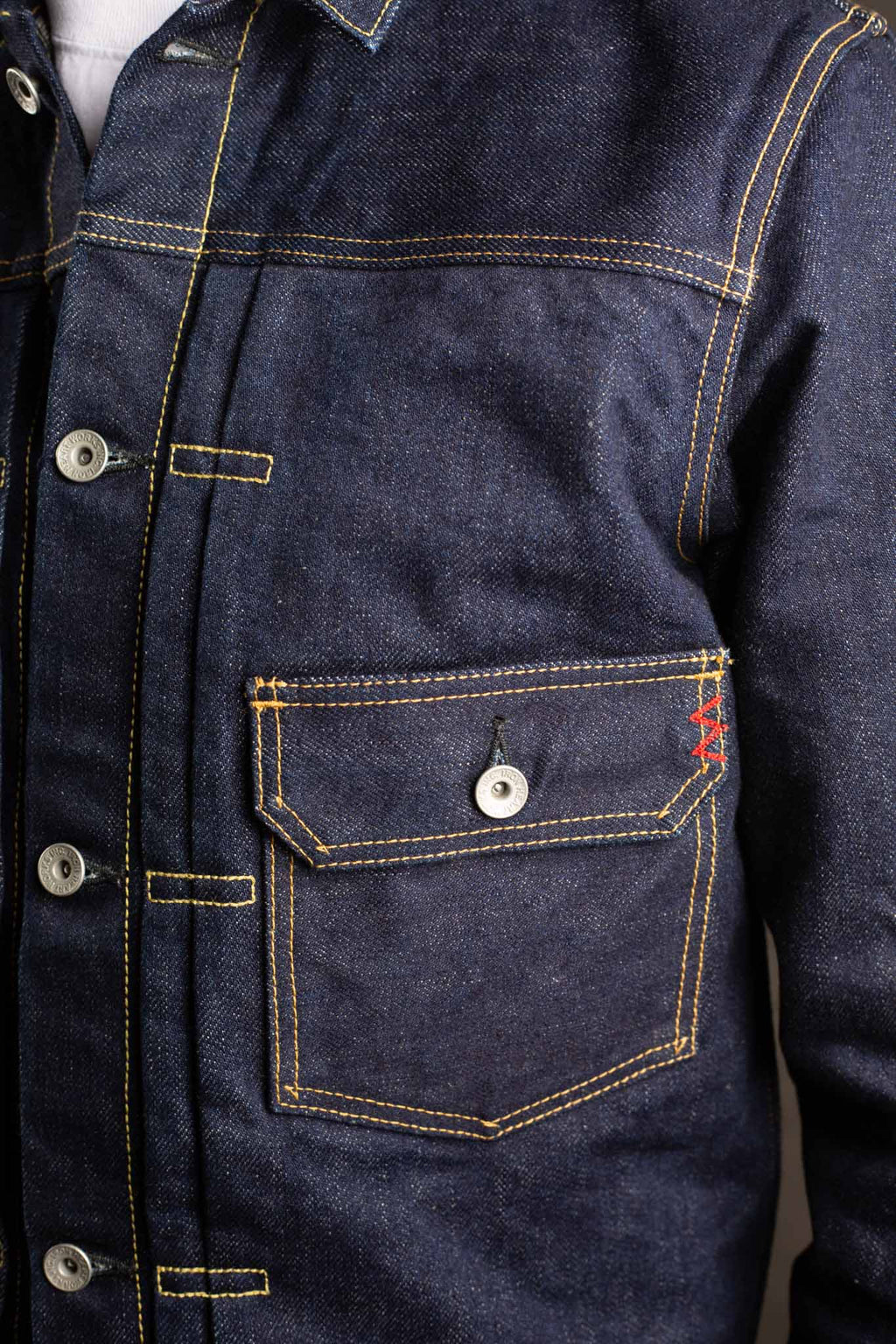 Iron Heart IHJ-139-IND 19oz Selvedge Denim Type II Jacket - Indigo