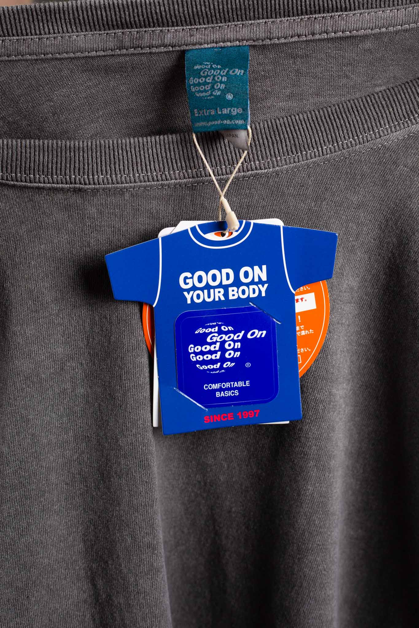 Good On 5.5oz Jersey Tubular Tee Washed Black