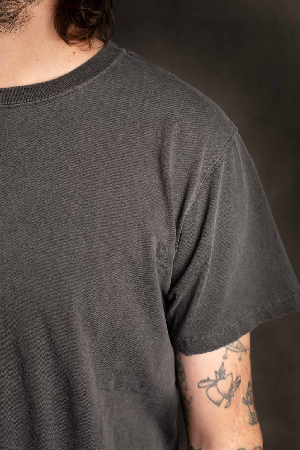 Good On 5.5oz Jersey Tubular Tee Washed Black