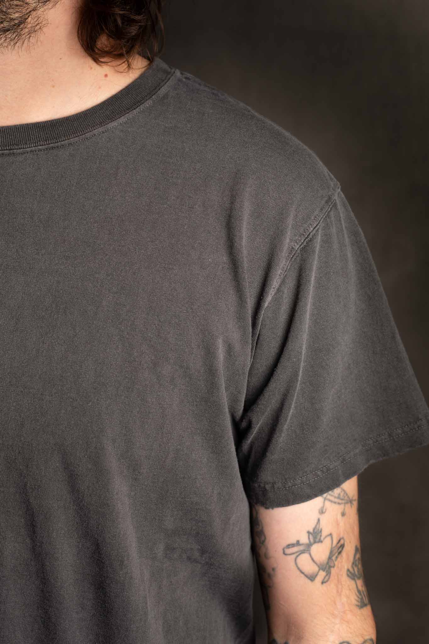 Good On 5.5oz Jersey Tubular Tee Washed Black