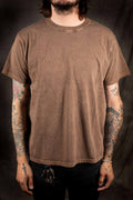 Good On 5.5oz Jersey Tubular Tee Washed Brown