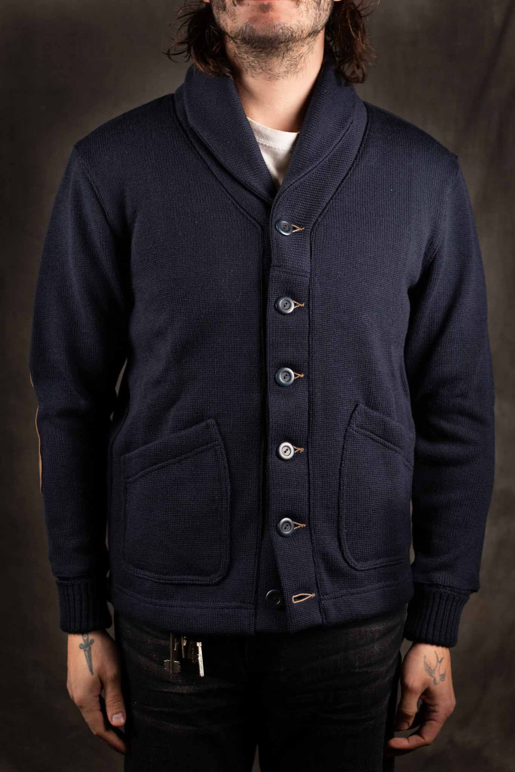 Dehen Shawl Sweater Coat 2.0 - Dark Navy