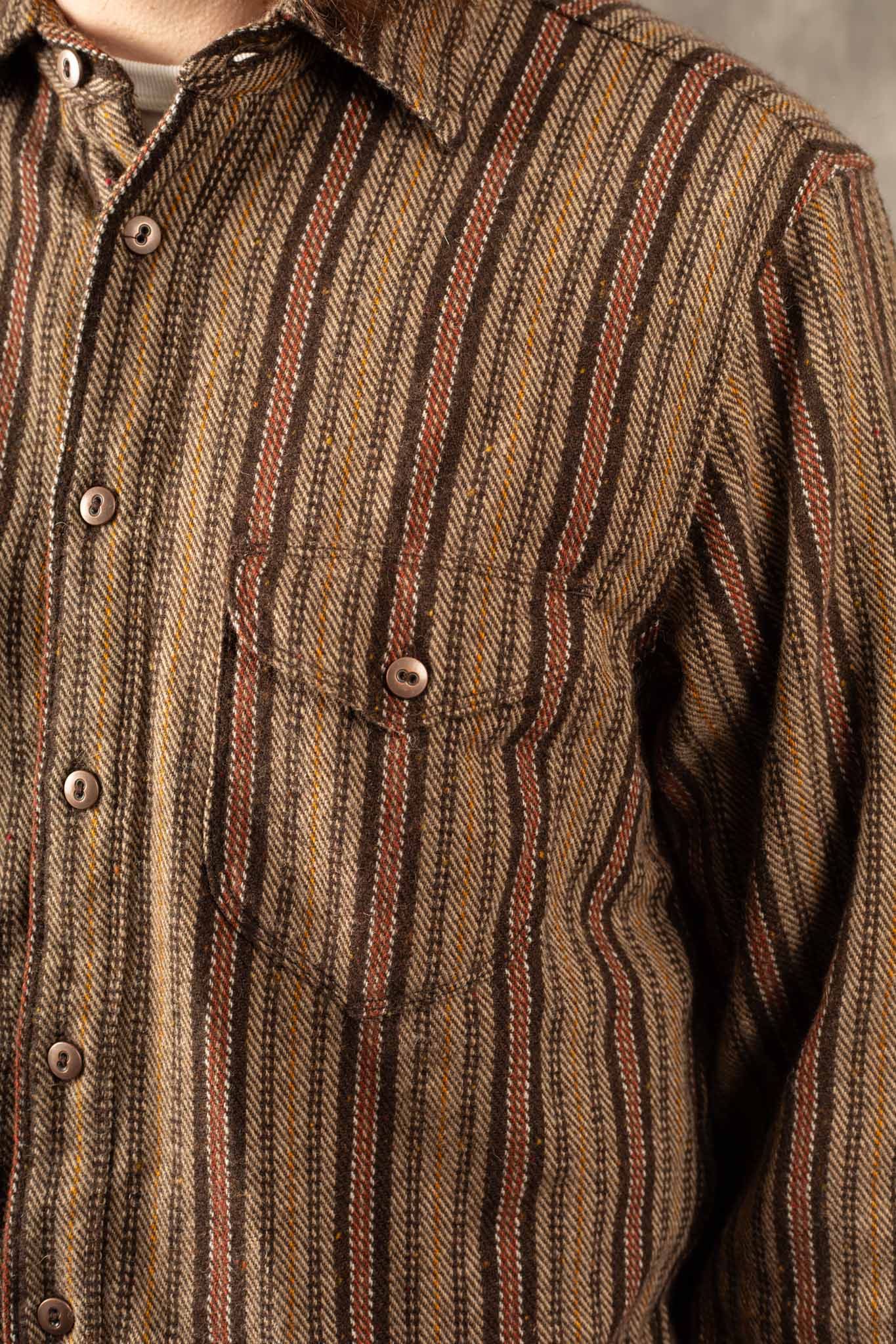 Freenote Cloth Bodie Brown Stripe