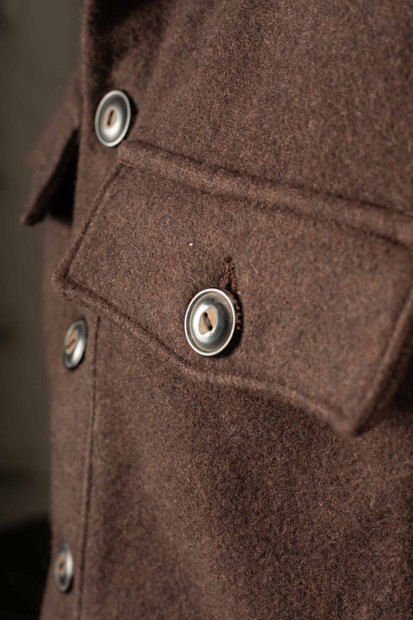 Freenote Cloth Midway Wool CPO Chocolate