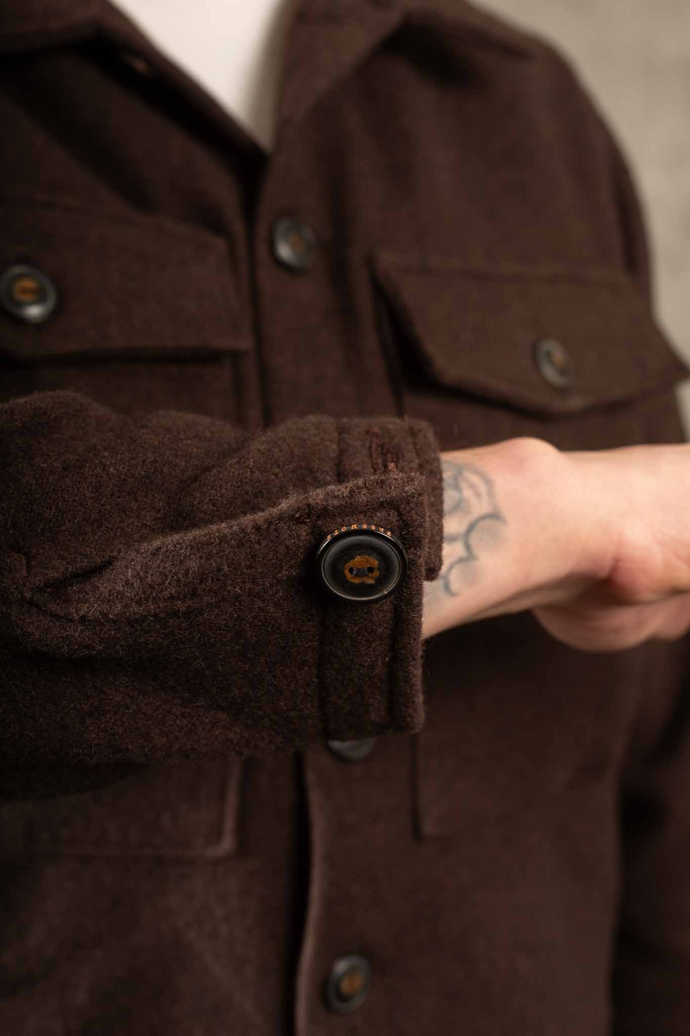 Freenote Cloth Midway Wool CPO Chocolate