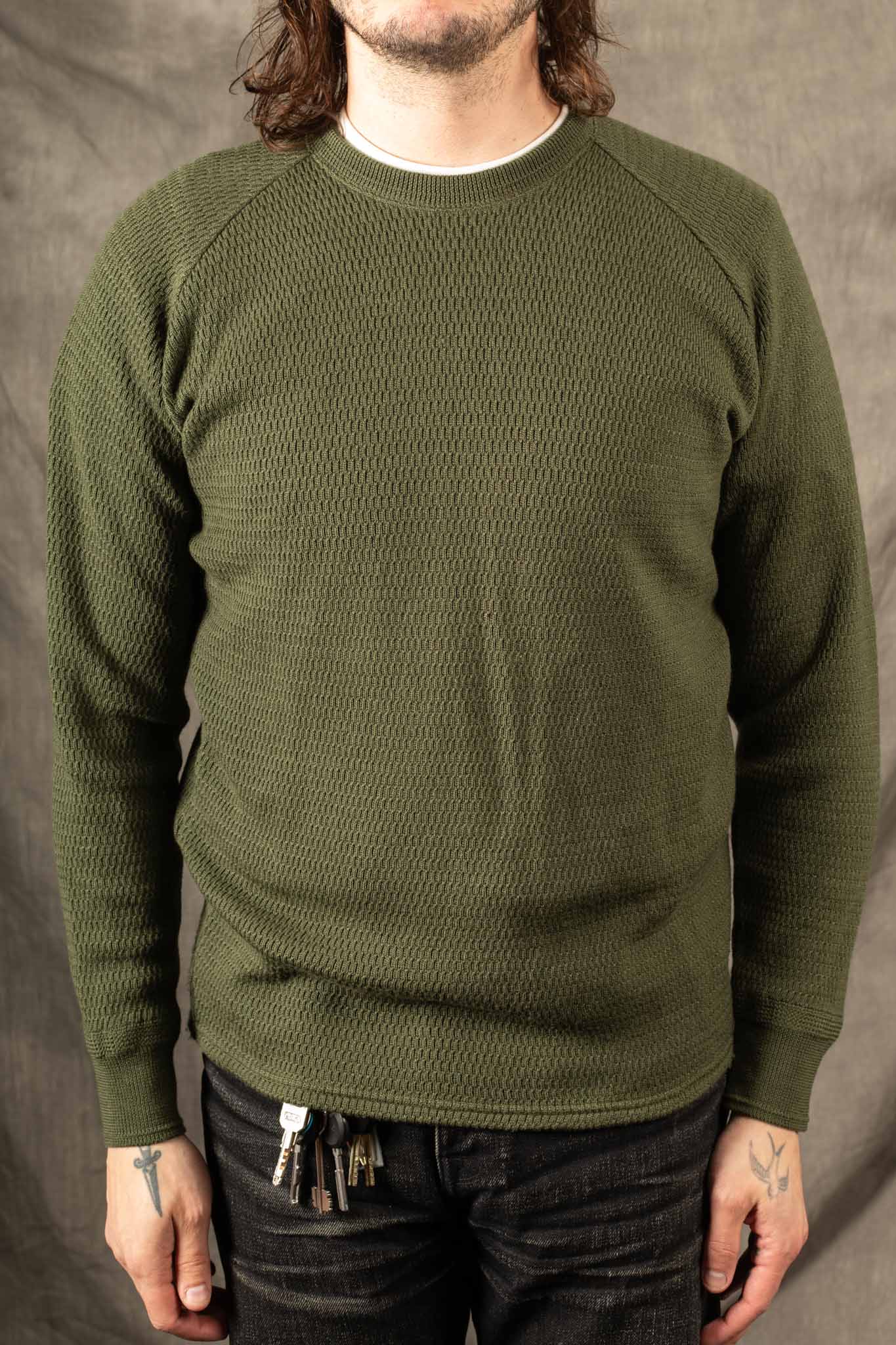 Stevenson Overall Co. - Wool Thermal Long Sleeve - WL - Olive